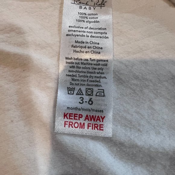 New Elegant Rene Rofe' Baby Footed Sleeper 3 - 6 Months - Picture 4 of 5